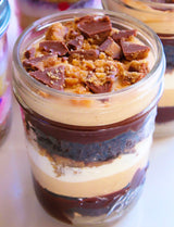 Weekend Special! Peanut Butter Bourbon Layer Cake Jars