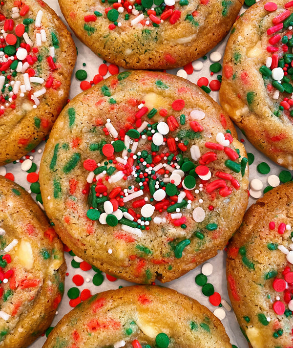 Merry & Bright Birthday Cake Cookies