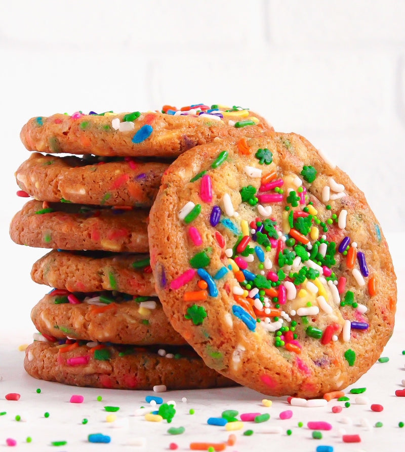 Luck of the Irish Birthday Cake Cookies