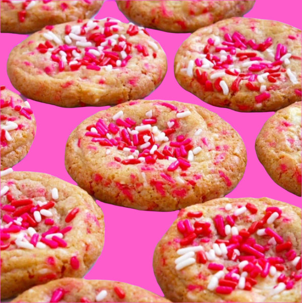 Valentine’s Day Cake Batter Cookies - Ships Tuesday 2/11